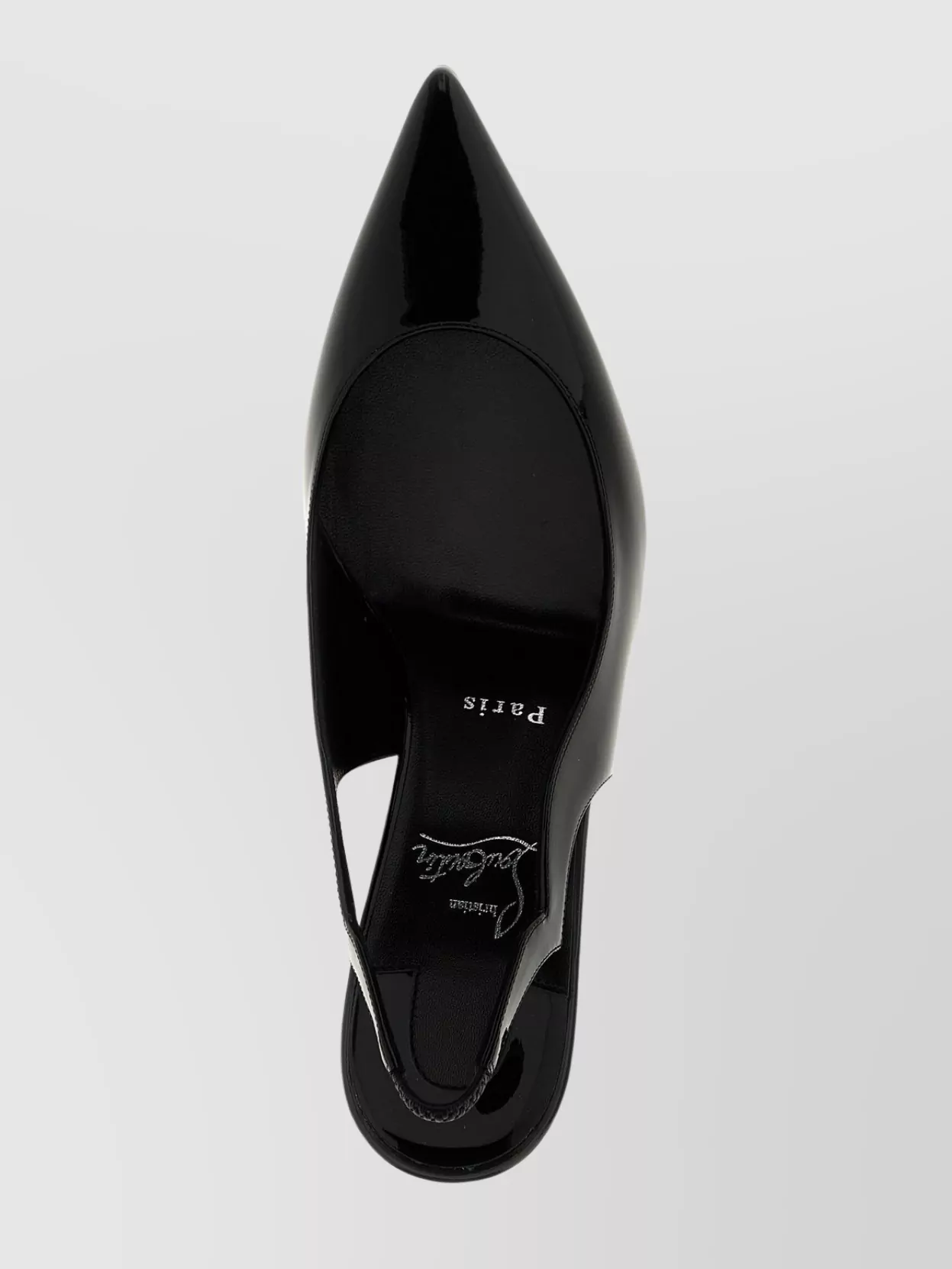 Christian Louboutin Cut-Out Glossy Pointed Stiletto Pumps