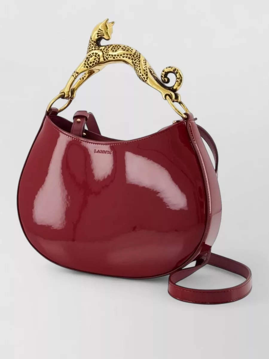 Lanvin Cat Leather Shoulder Bag