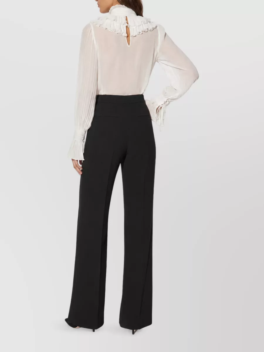 Elisabetta Franchi Ruffled Georgette Blouse