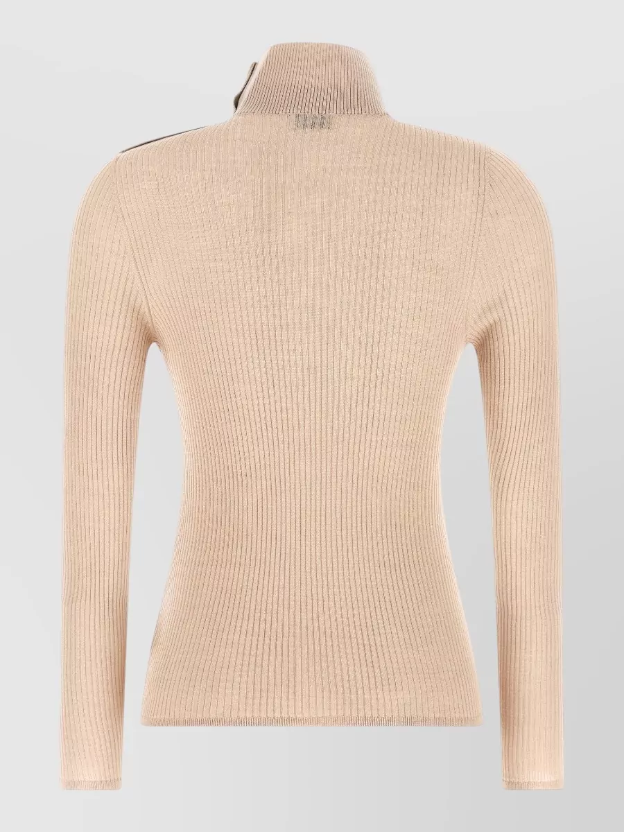 Moncler Wool Ribbed Turtleneck Sweater