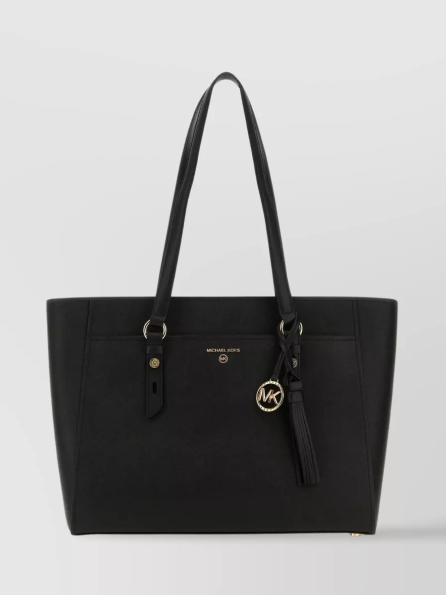 Shop Michael Kors Sullivan Large Shopping Bag In Black