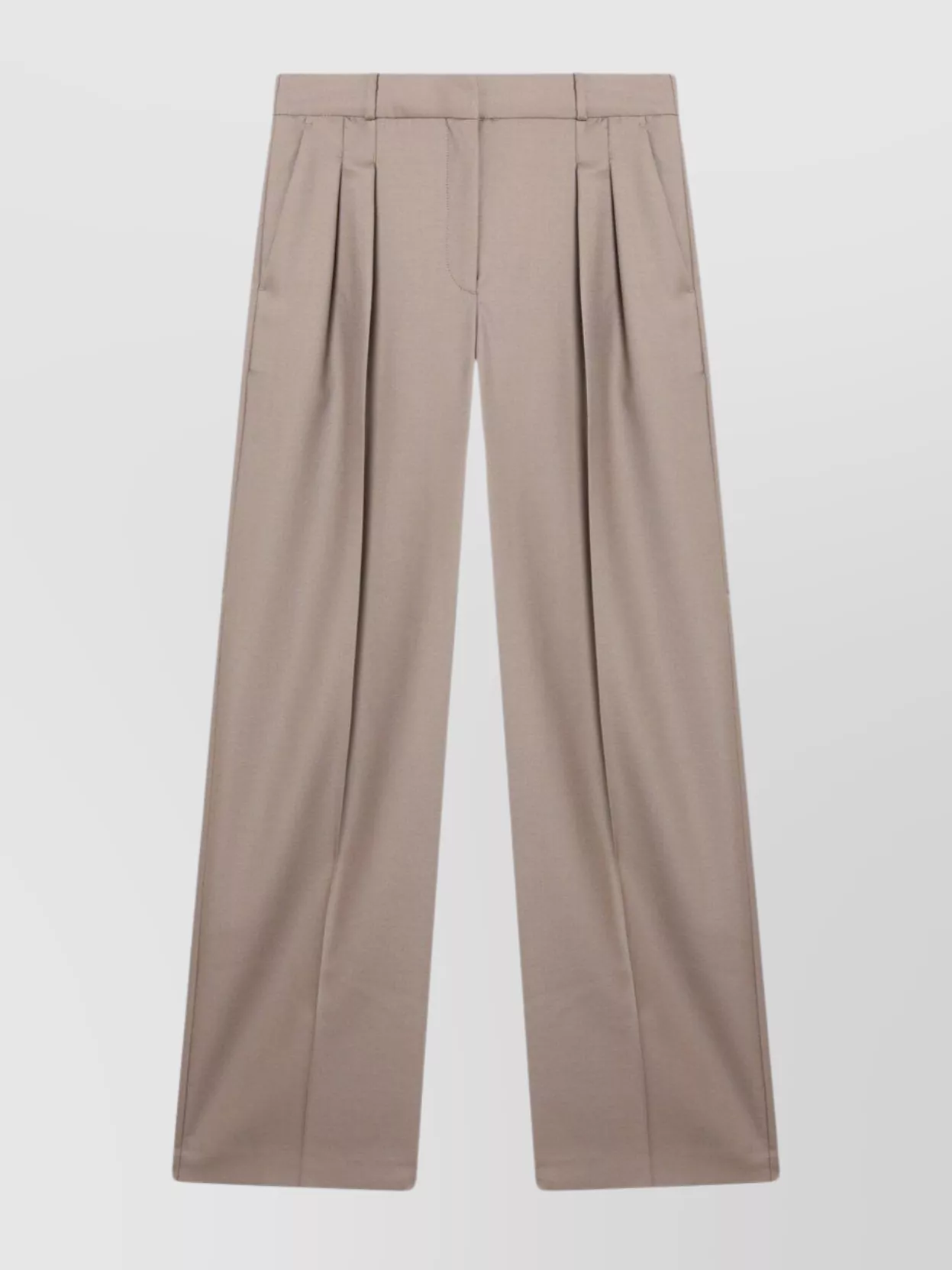 Loulou Studio Wool Trousers With Pleats And Wide Legs