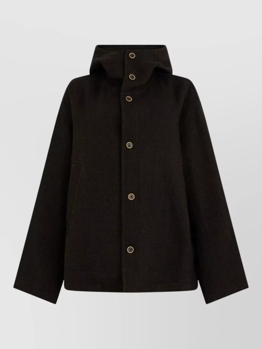 Uma Wang hooded button jacket