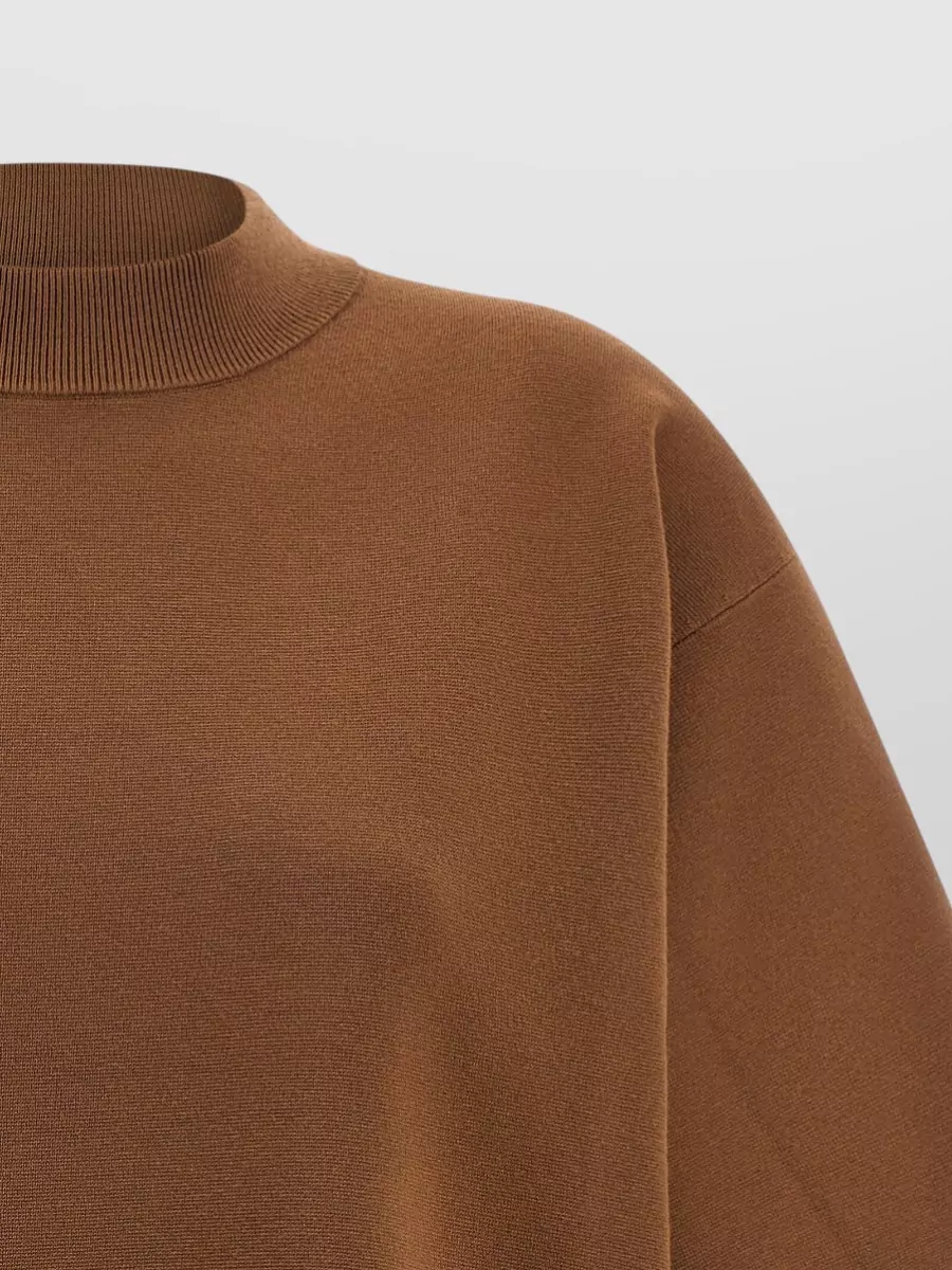 S Max Mara Viscose Milano Stitch Short-Sleeve Sweater