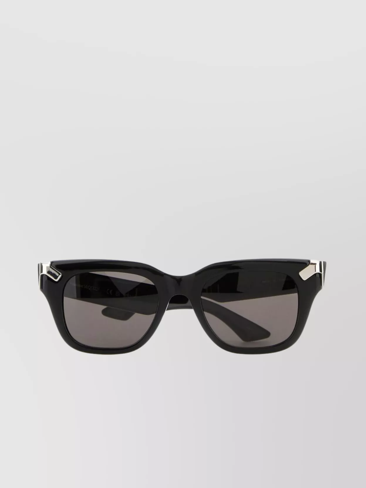 Alexander Mcqueen Acetate Oversized Square Frame Sunglasses In Black