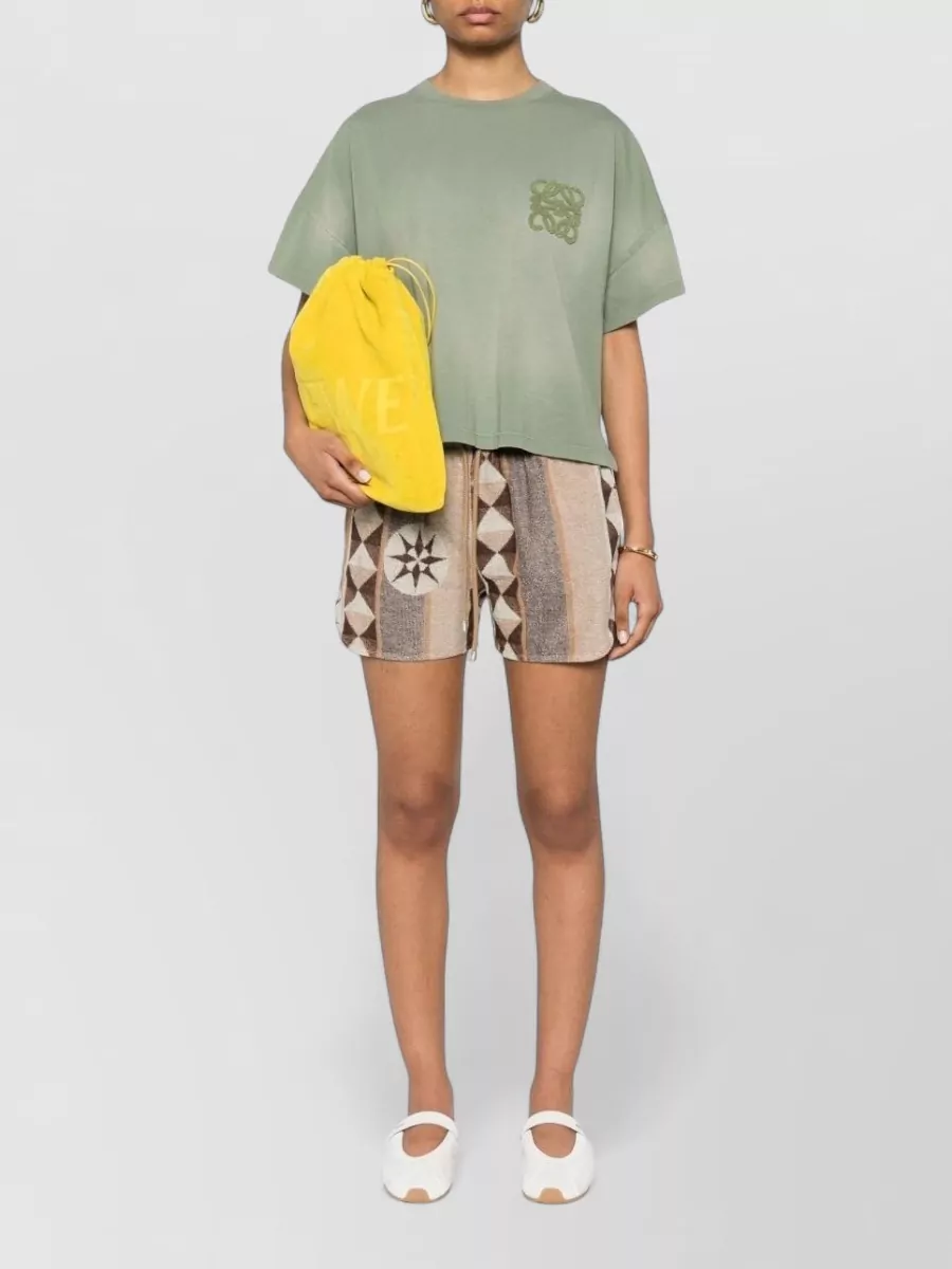 Loewe Paula's Ibiza Jacquard Knee-Length Shorts