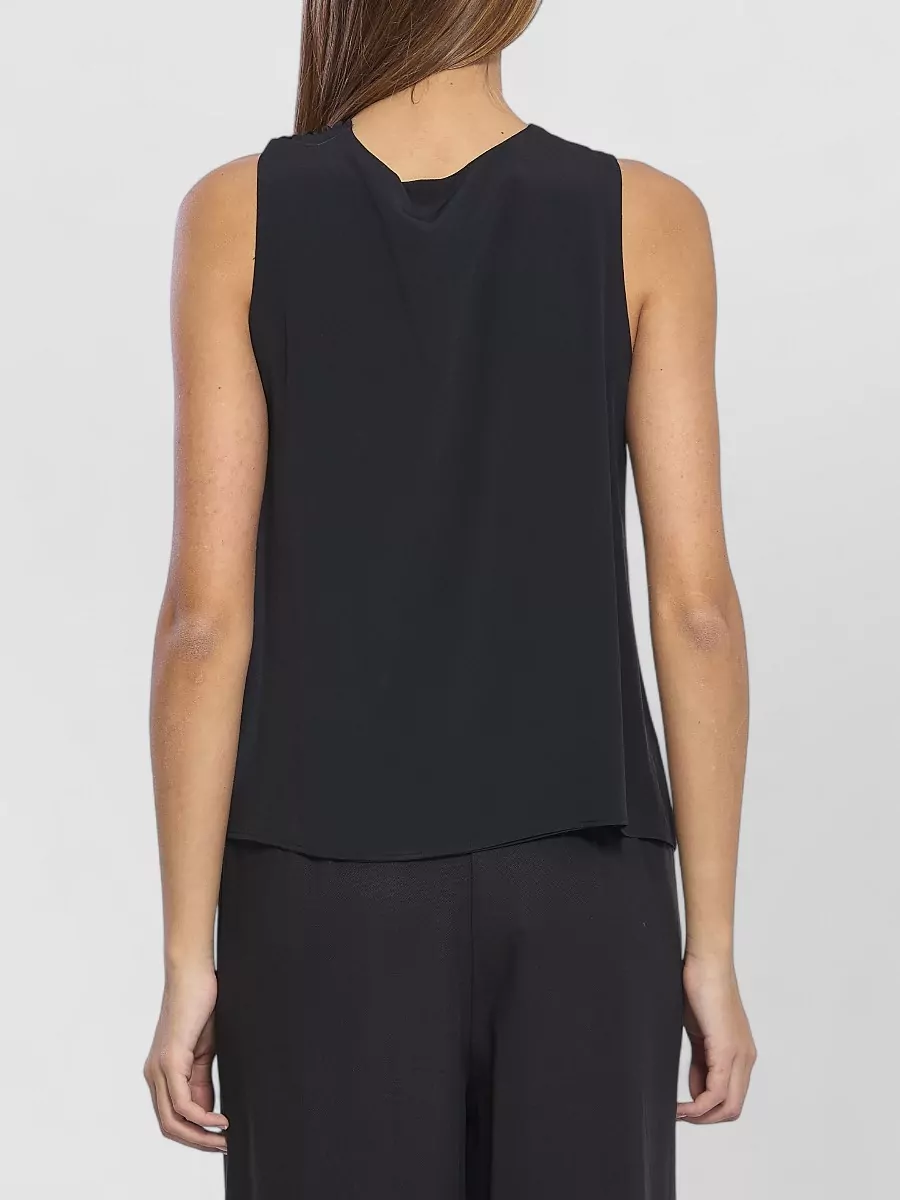 Federica Tosi Halterneck Knot Top Relaxed Fit Draped