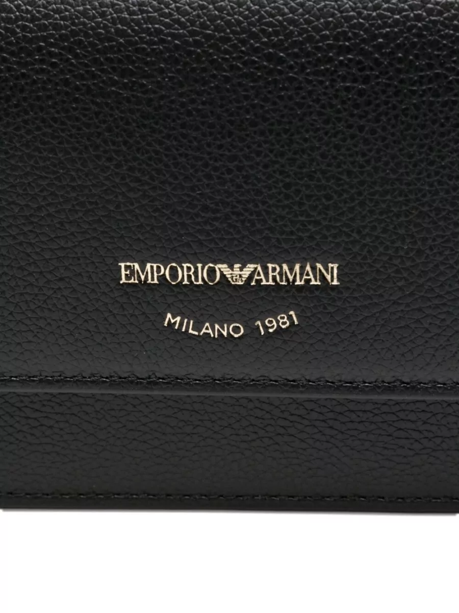 Emporio Armani Leather Wallet On Chain