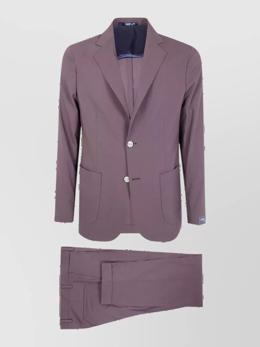 Barba Napoli virgin wool single-breasted suit