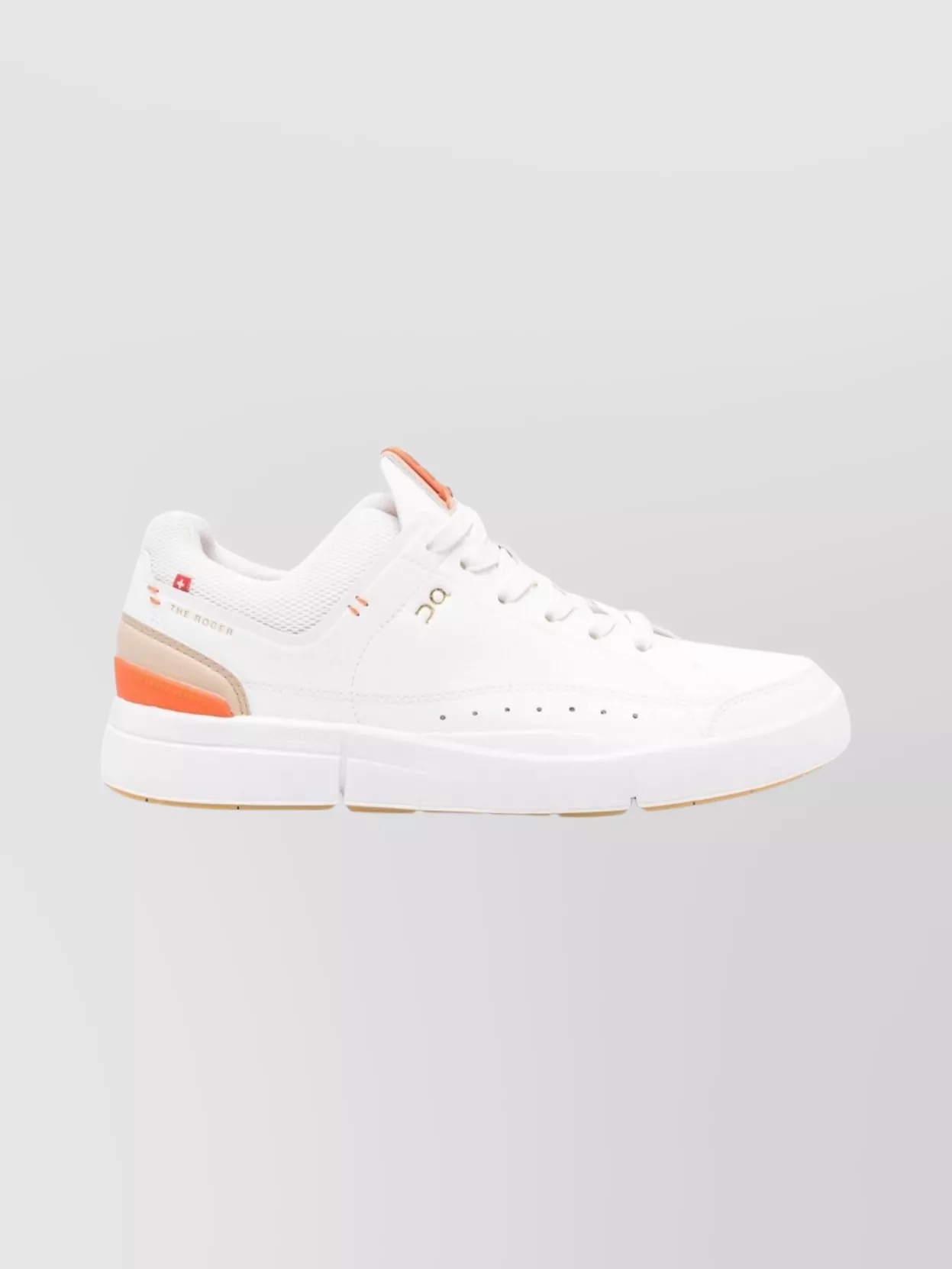 On Centre Court Leather Sneakers With Contrast Tab