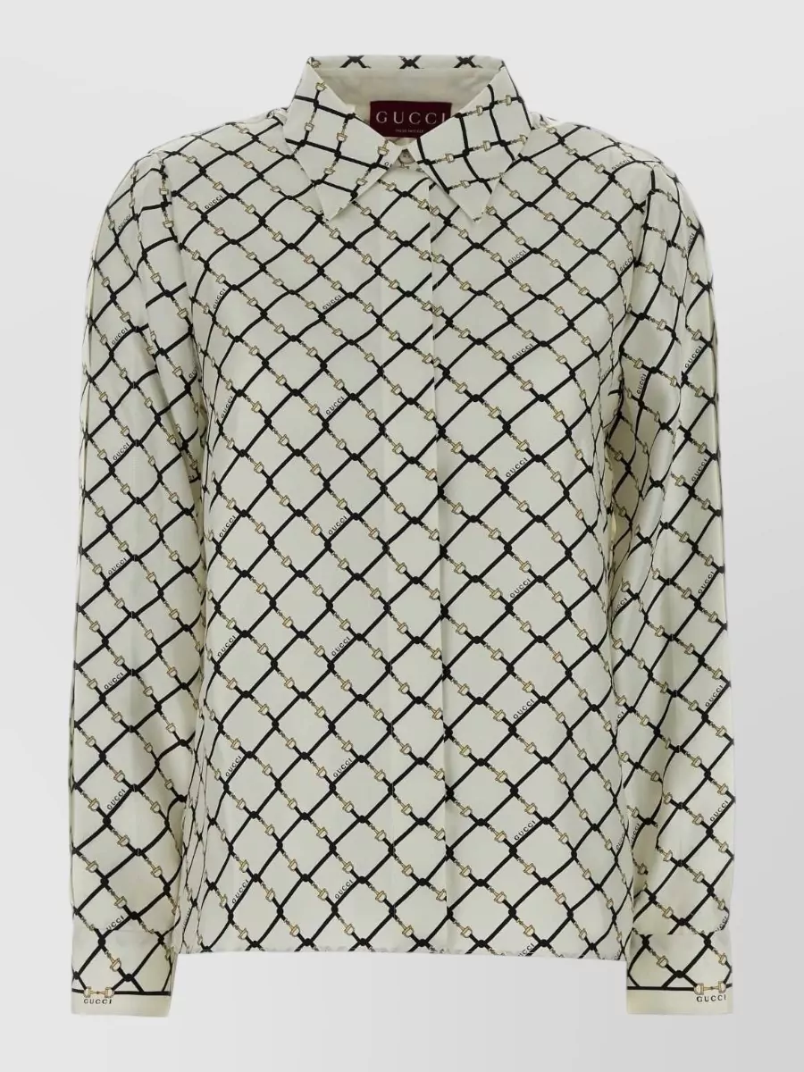Gucci silk printed shirt