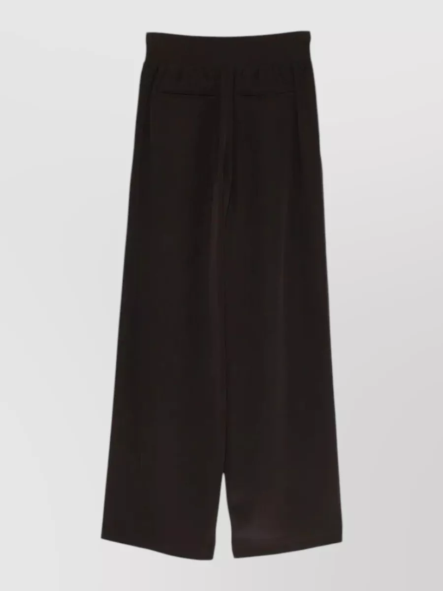 Joseph Satin Twill Wide-Leg Trousers