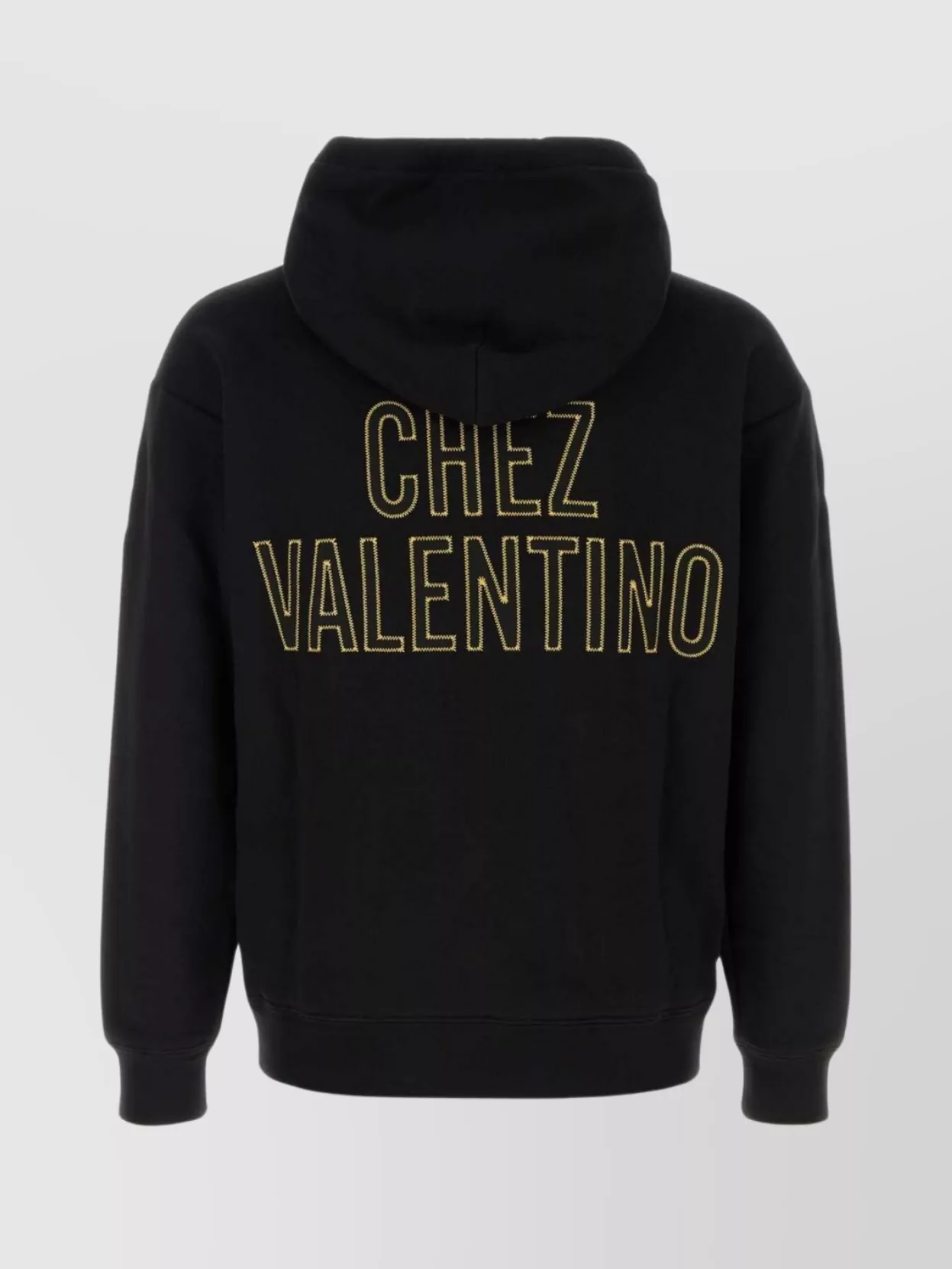Valentino Hooded Sweatshirt Featuring Kangaroo Pocket In Black
