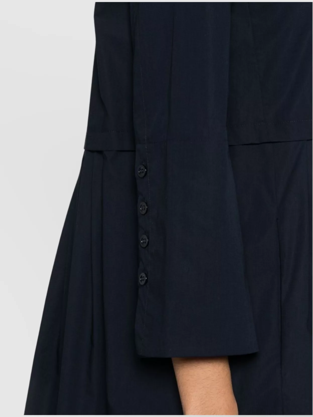 Emporio Armani Shirt Dress Cotton Pleated Design