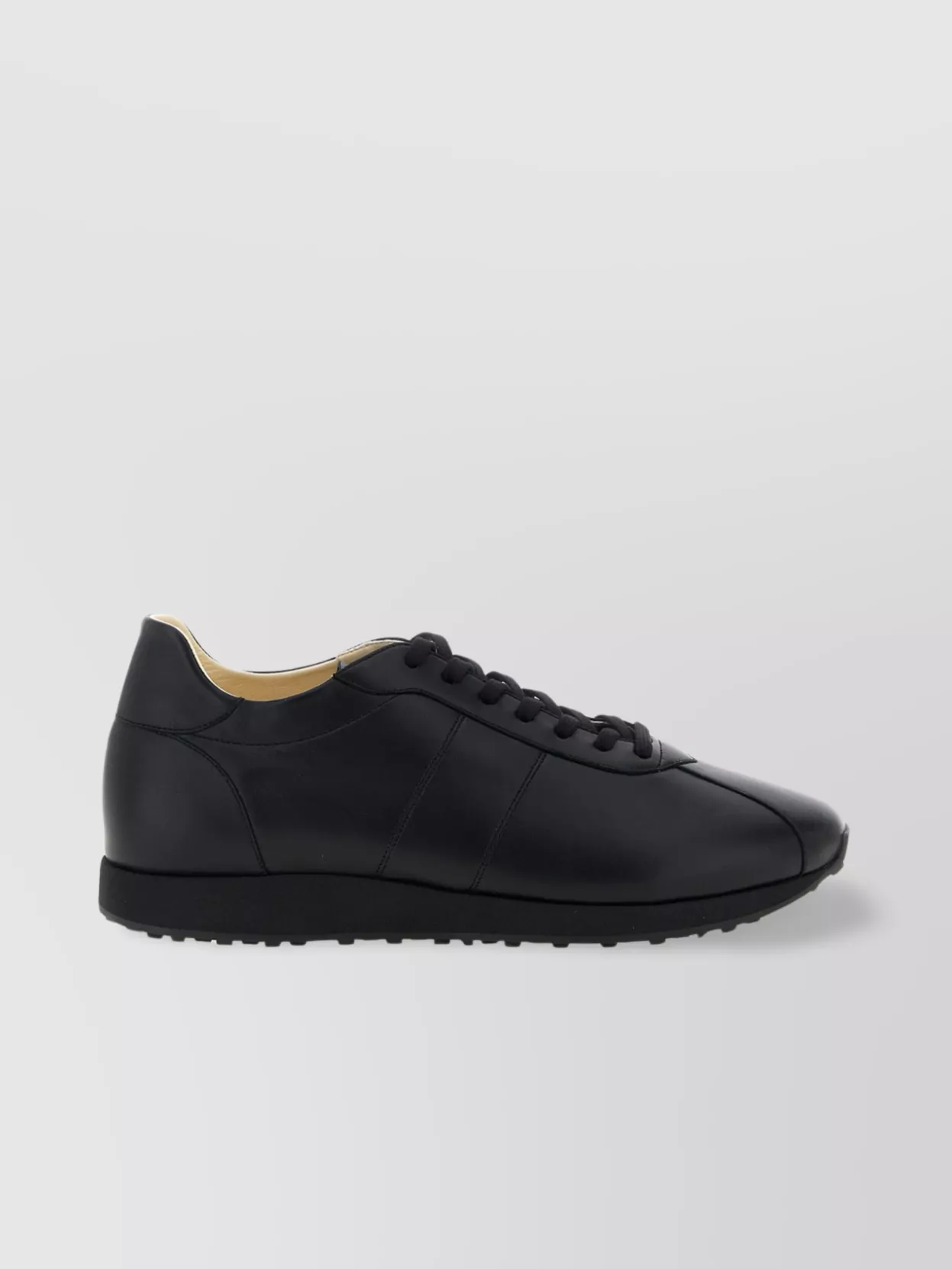 The Row Round Toe Rubber Sole Smooth Finish Sneakers