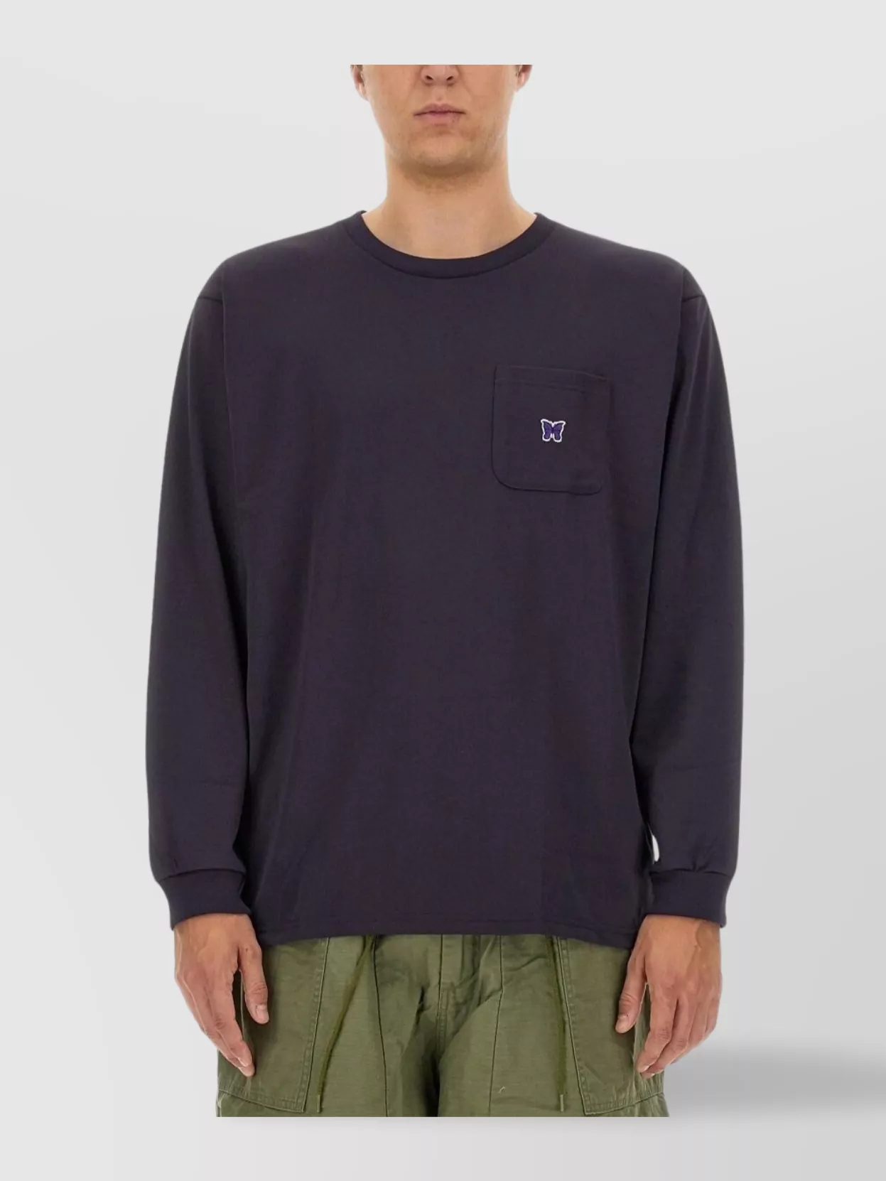 Needles T-Shirt With Pocket And Long Sleeves