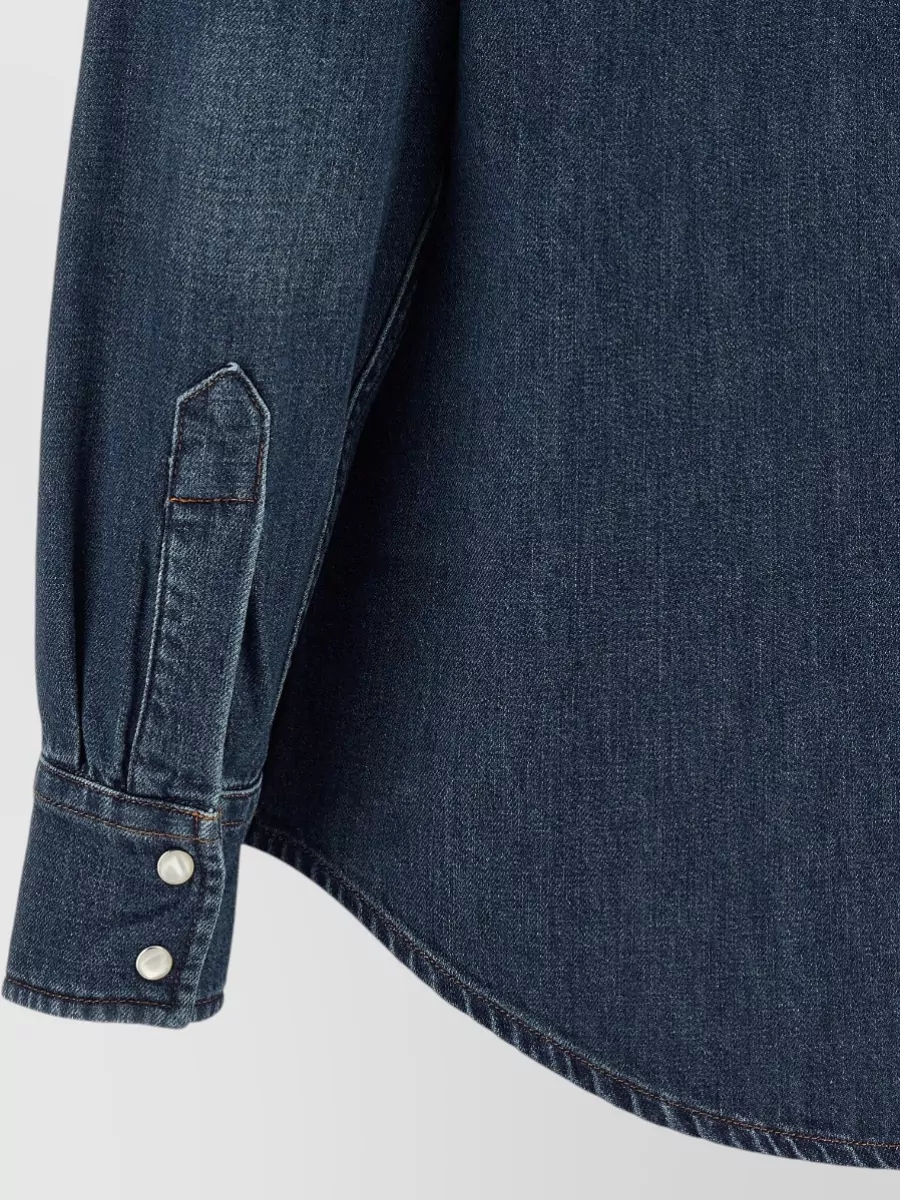 A.p.c. Western Style Shirt Chest Pockets Cuffs