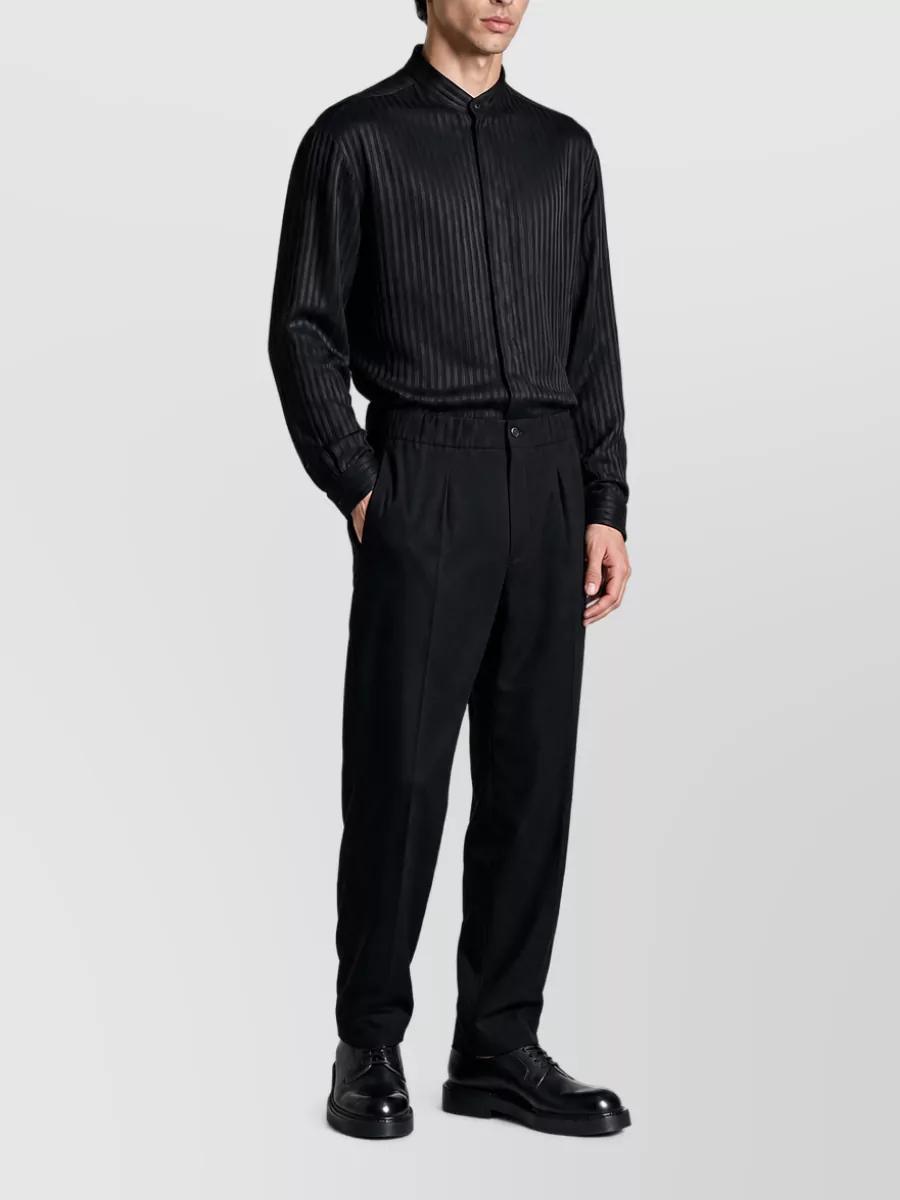 Giorgio Armani Striped Long-Sleeve Shirt