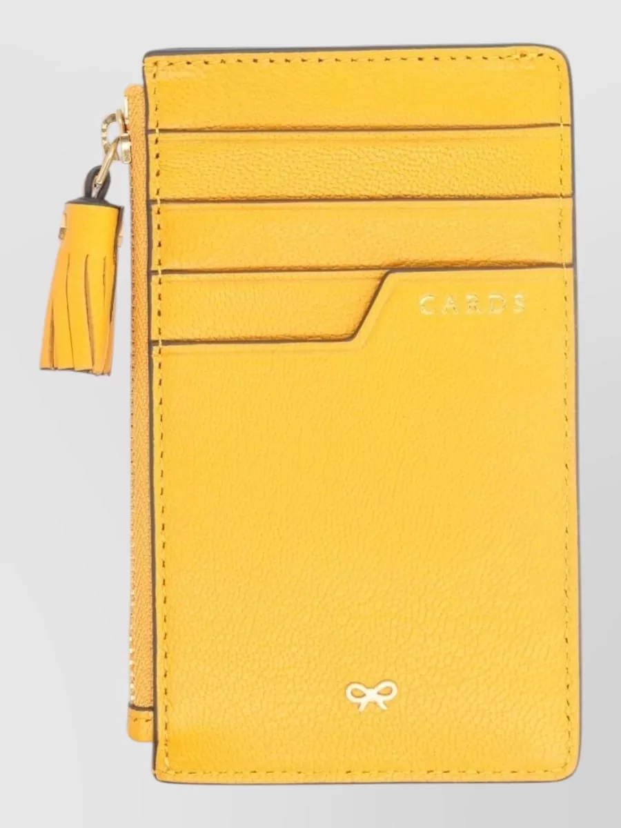 Anya Hindmarch Leather Zip Card Holder