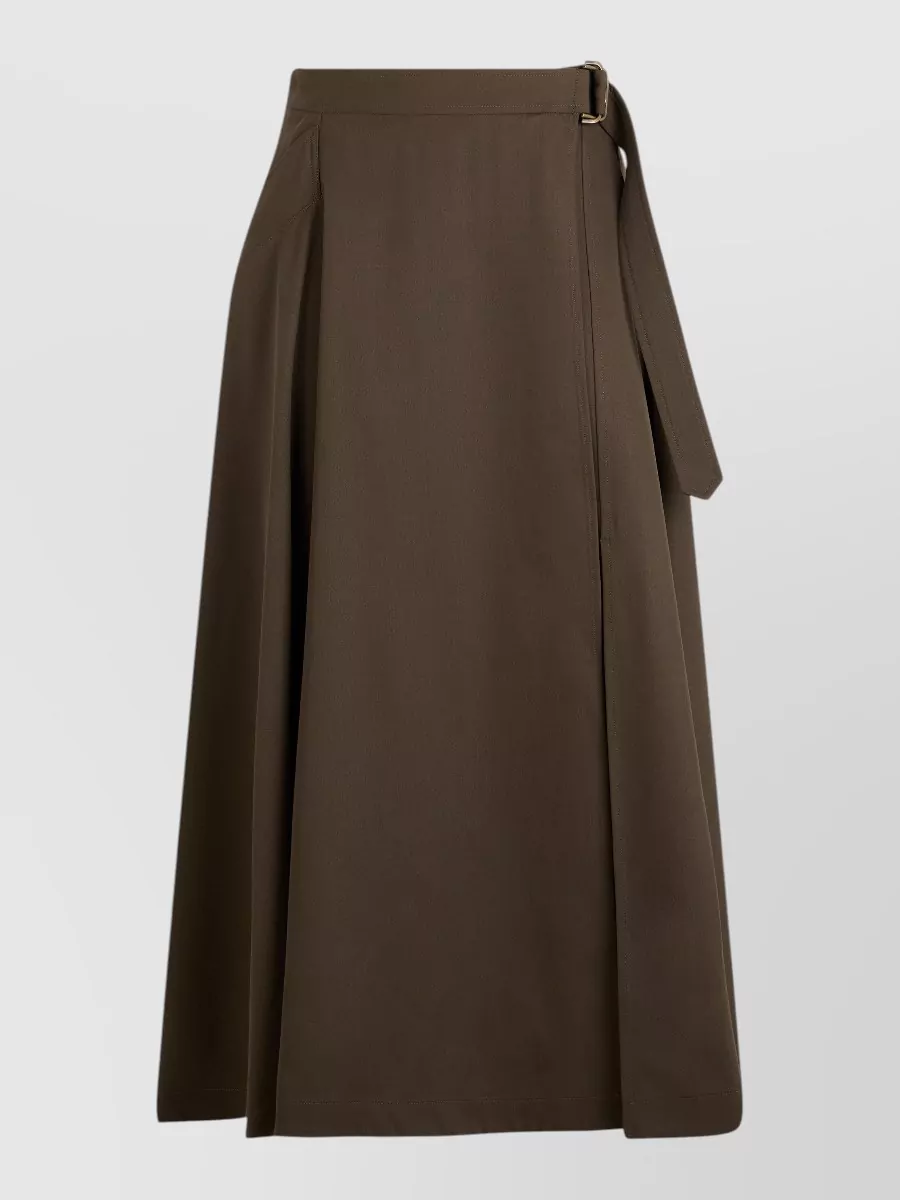 Burberry wool a-line maxi skirt