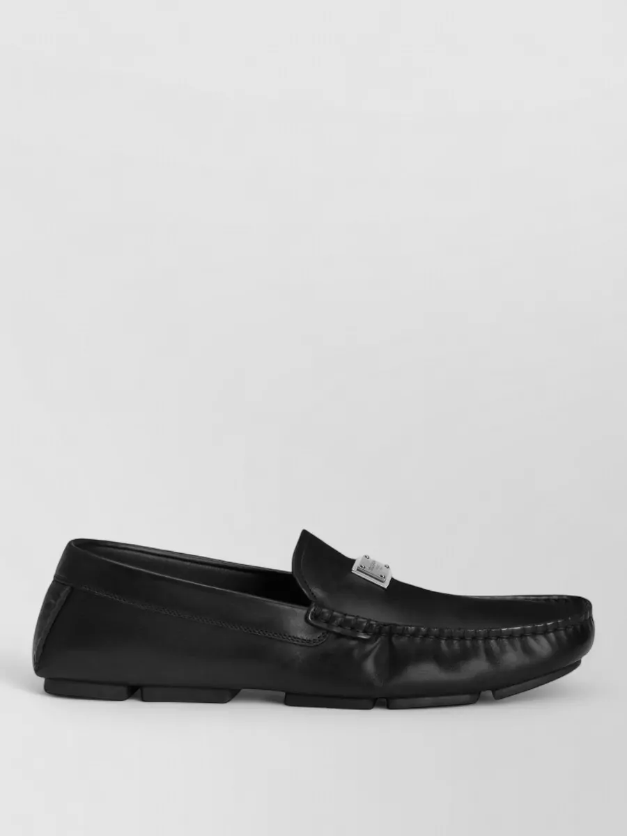 Dolce&Gabbana Driver Loafer Square Toe Calfskin Sole