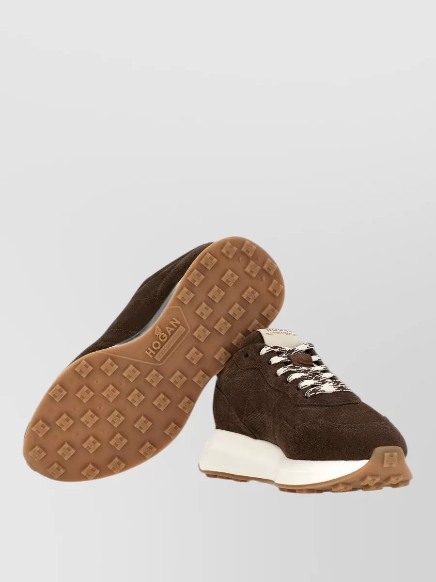 Hogan Leather Lace-Up Sneakers