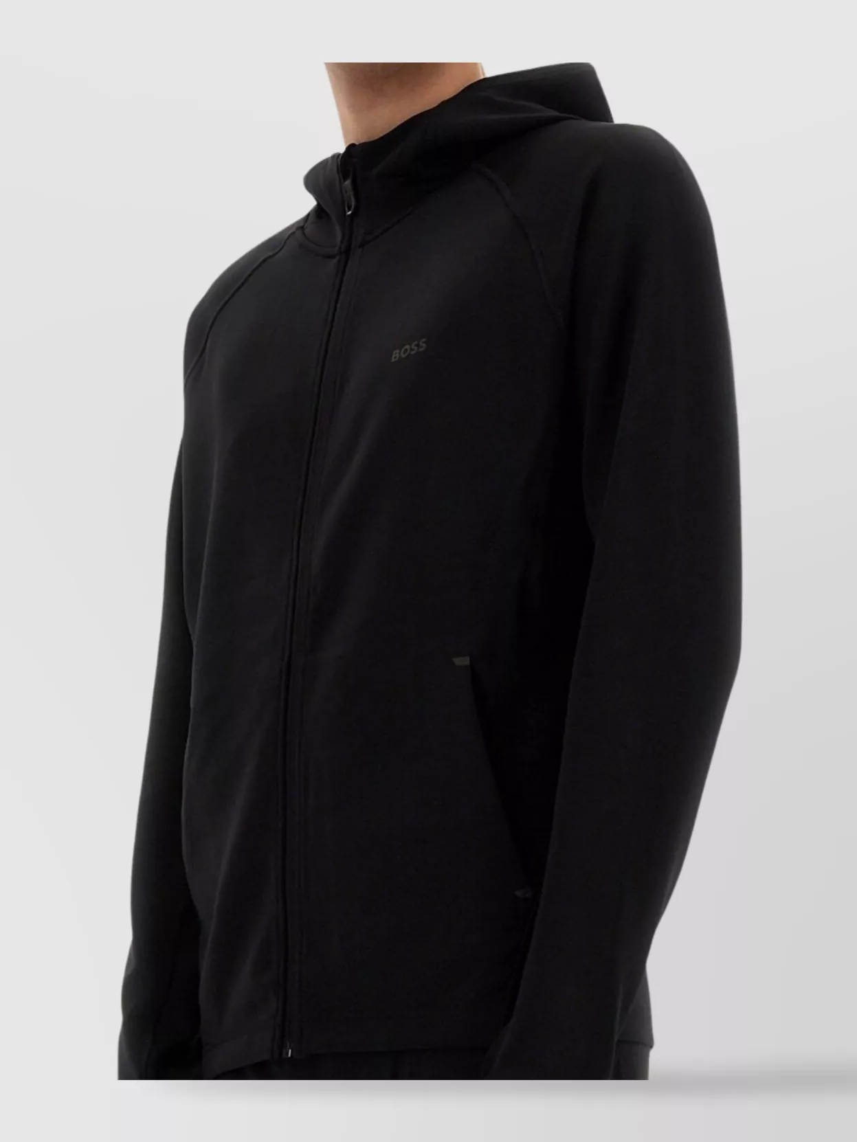 HUGO BOSS HOODED SWEATER WITH LONG SLEEVES AND SIDE POCKETS