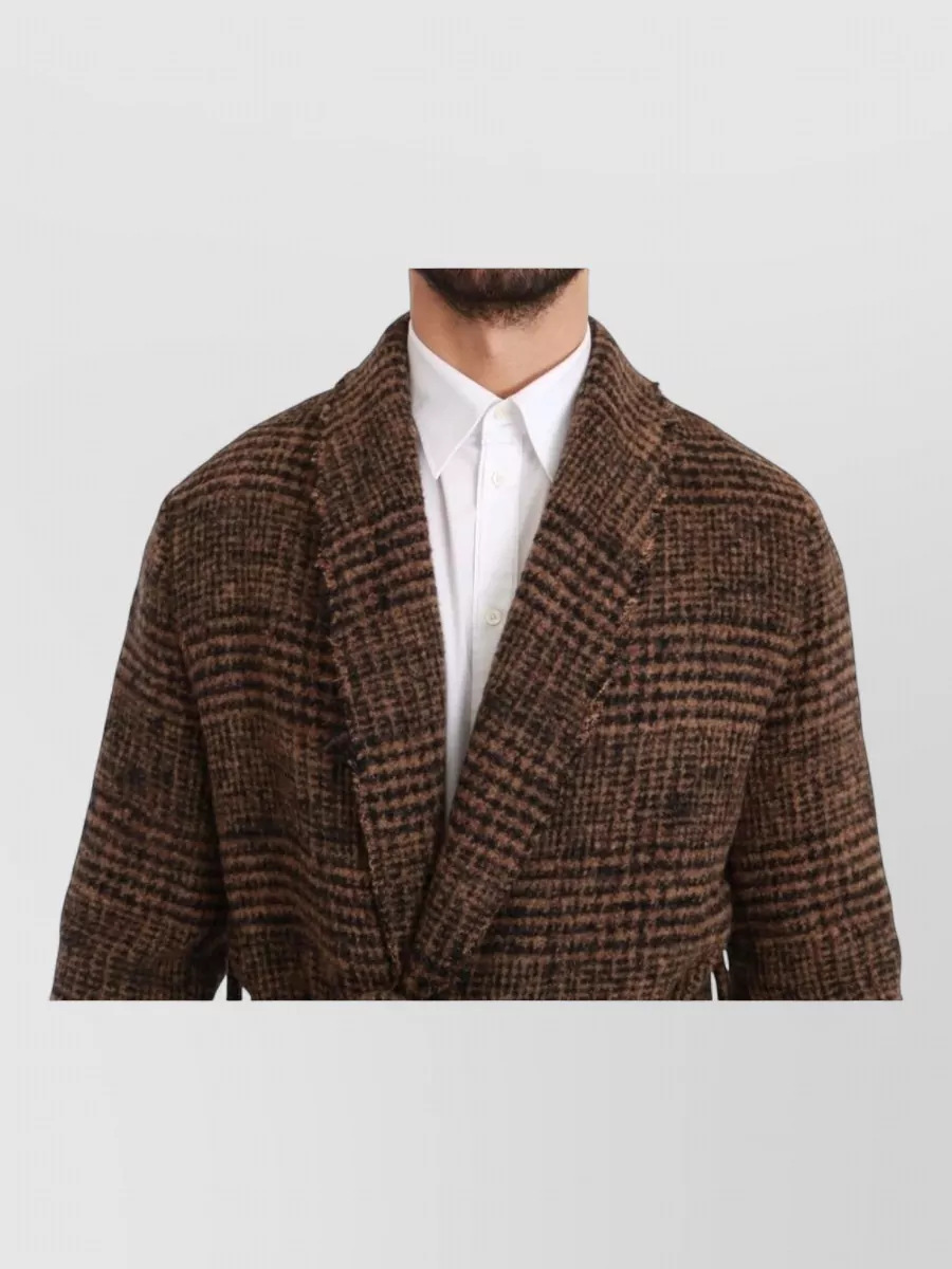Dolce&Gabbana Checked Single Breasted Coat