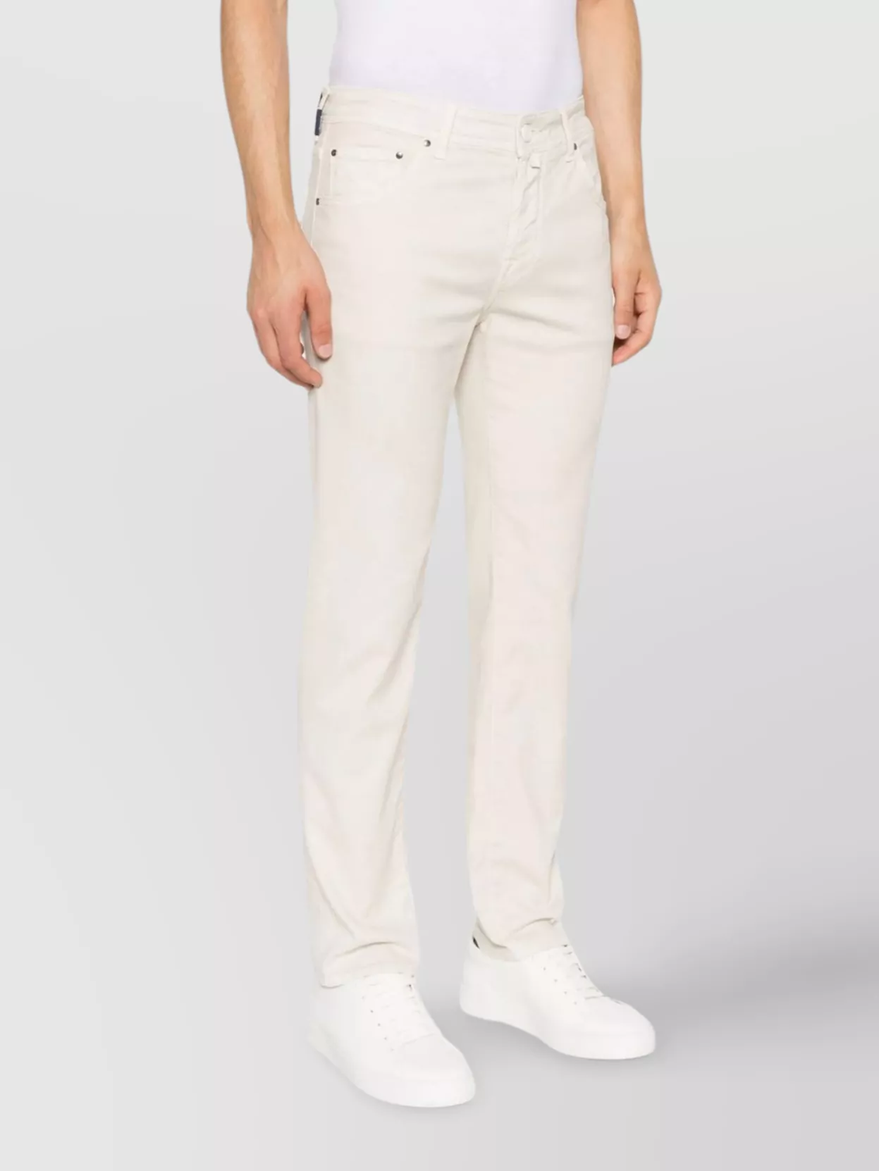 Jacob Cohen Five-Pocket Trousers With Back Patch Pockets
