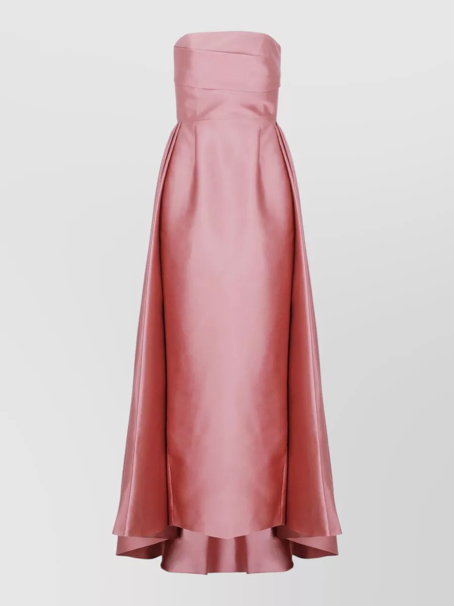 Solace London Strapless Pleated Mini Dress