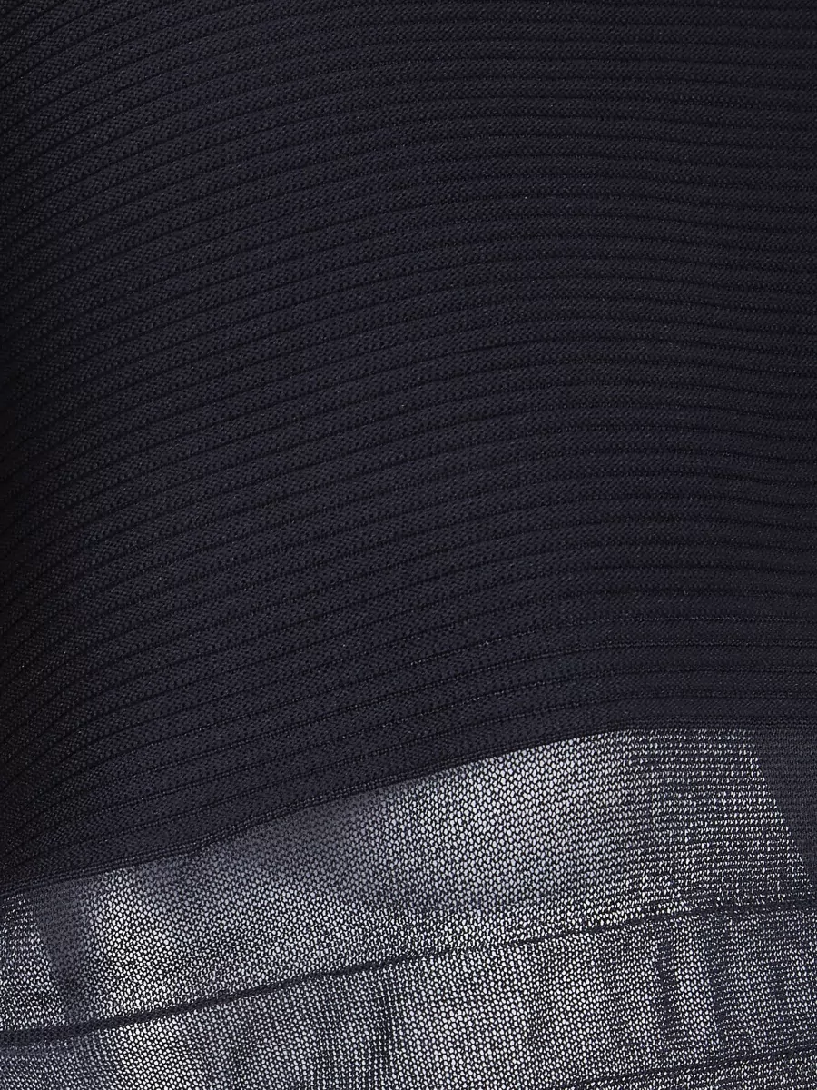 Issey Miyake Moving knit mini dress