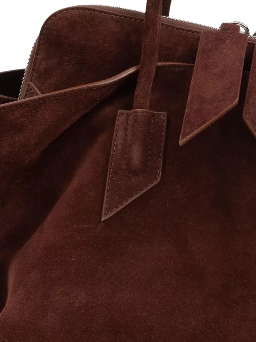 The Attico Medium Suede Leather Tote Bag
