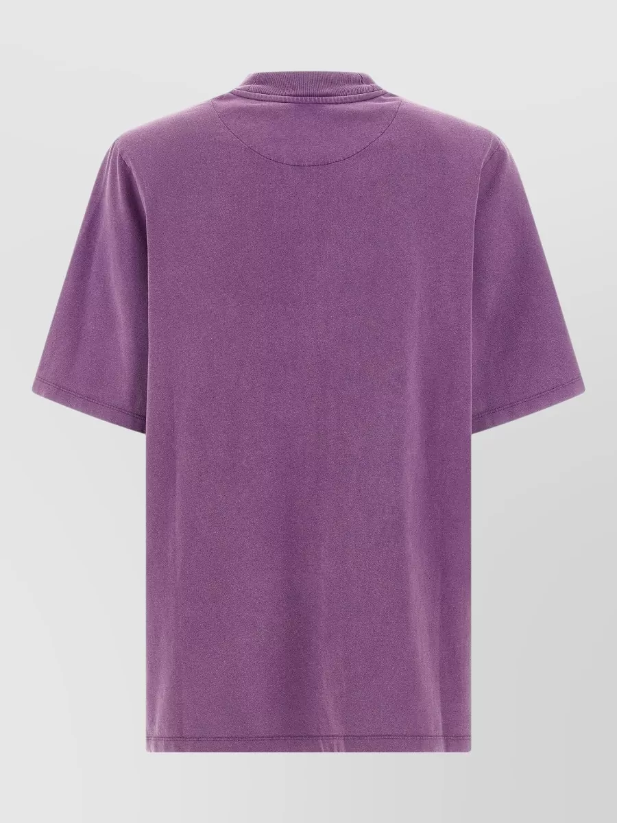 The Attico Shoulder Padded Crew Neck Short Sleeve Top