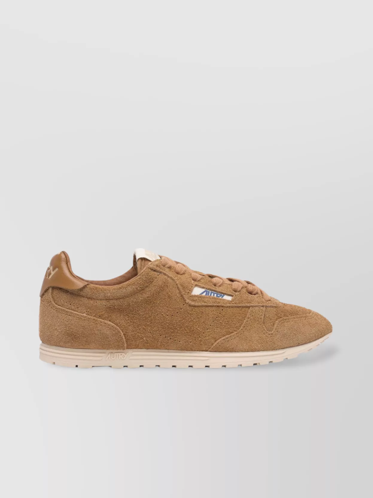 Autry 'windspin Low' Brown Sneaker With Logo On The Side And On The Heel In Brown