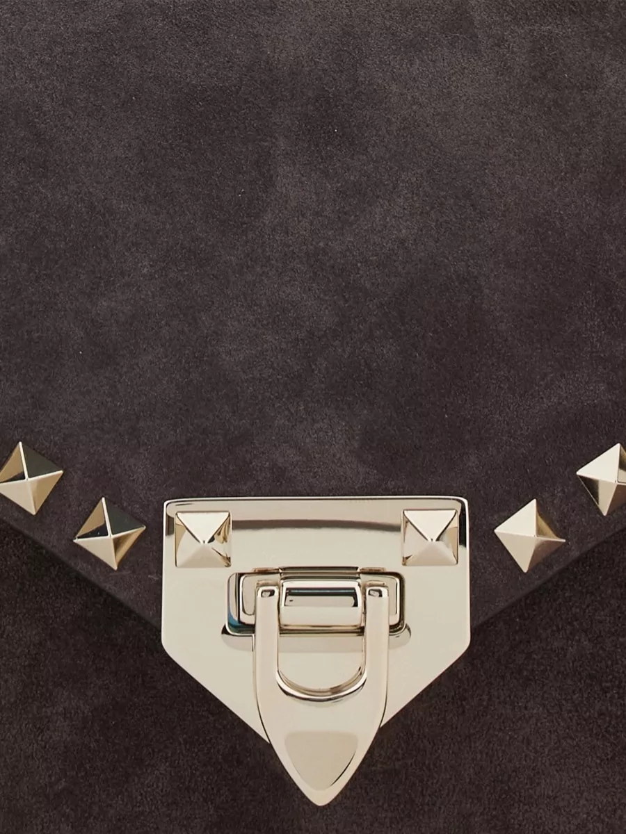 Valentino Garavani Rockstud Spike Small Leather Clutch Bag