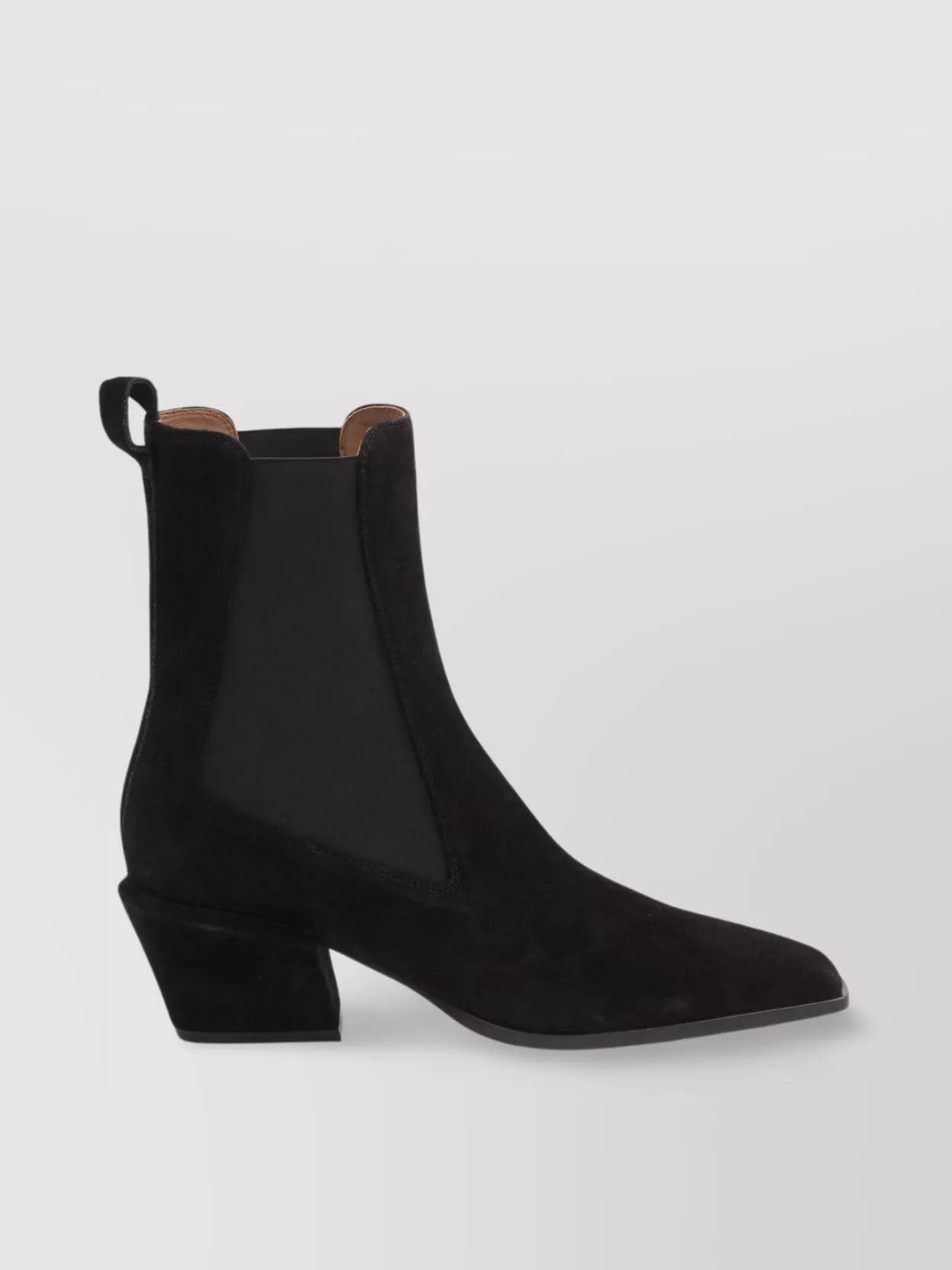 Paris Texas Chunky Heel Leather Ankle Boots