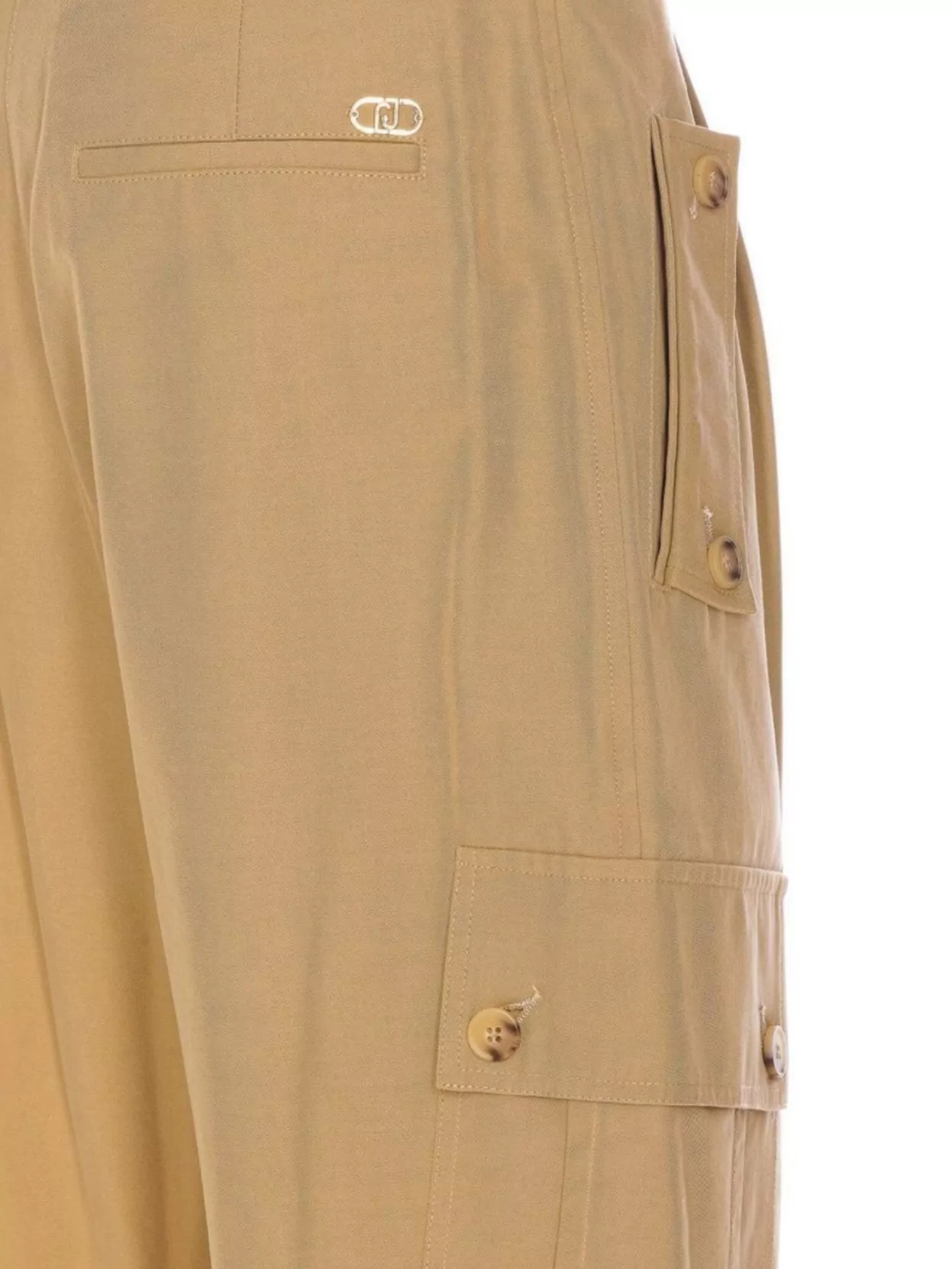 LIU •JO TROUSERS WITH CARGO POCKETS AND ADJUSTABLE CUFFS