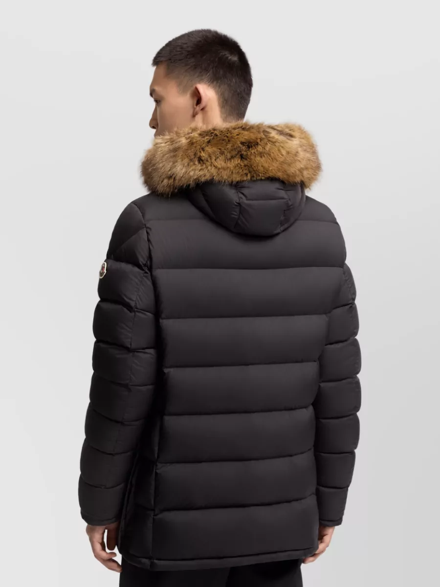 Moncler Down Hooded Midi Puffer Coat