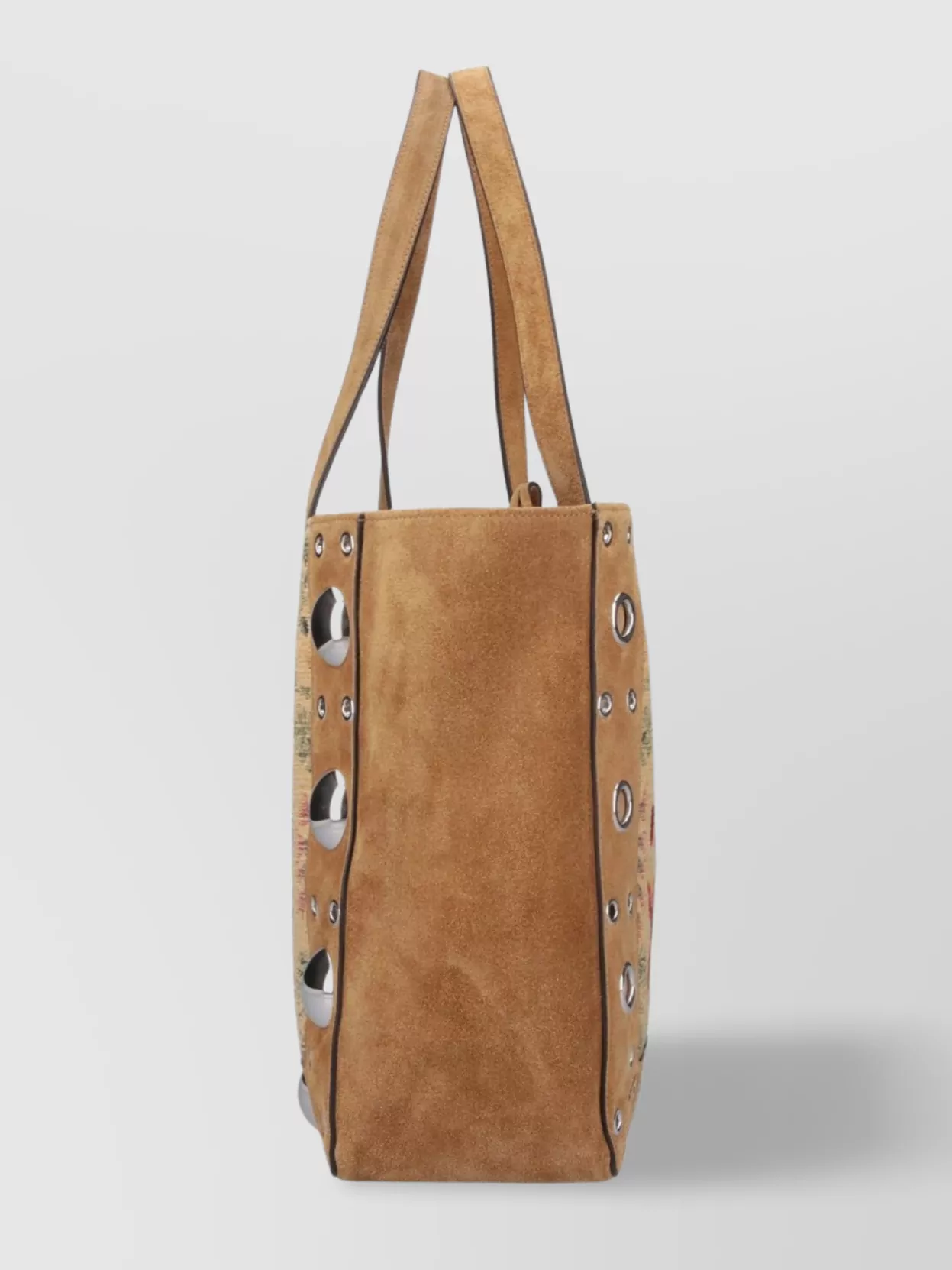 Valentino Shopper With Dual Handles And Embroidered Pattern