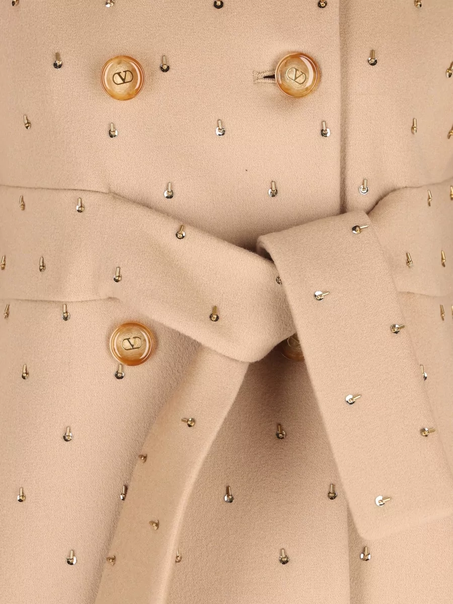 Valentino Garavani Cashmere Wool Belted Long Coat