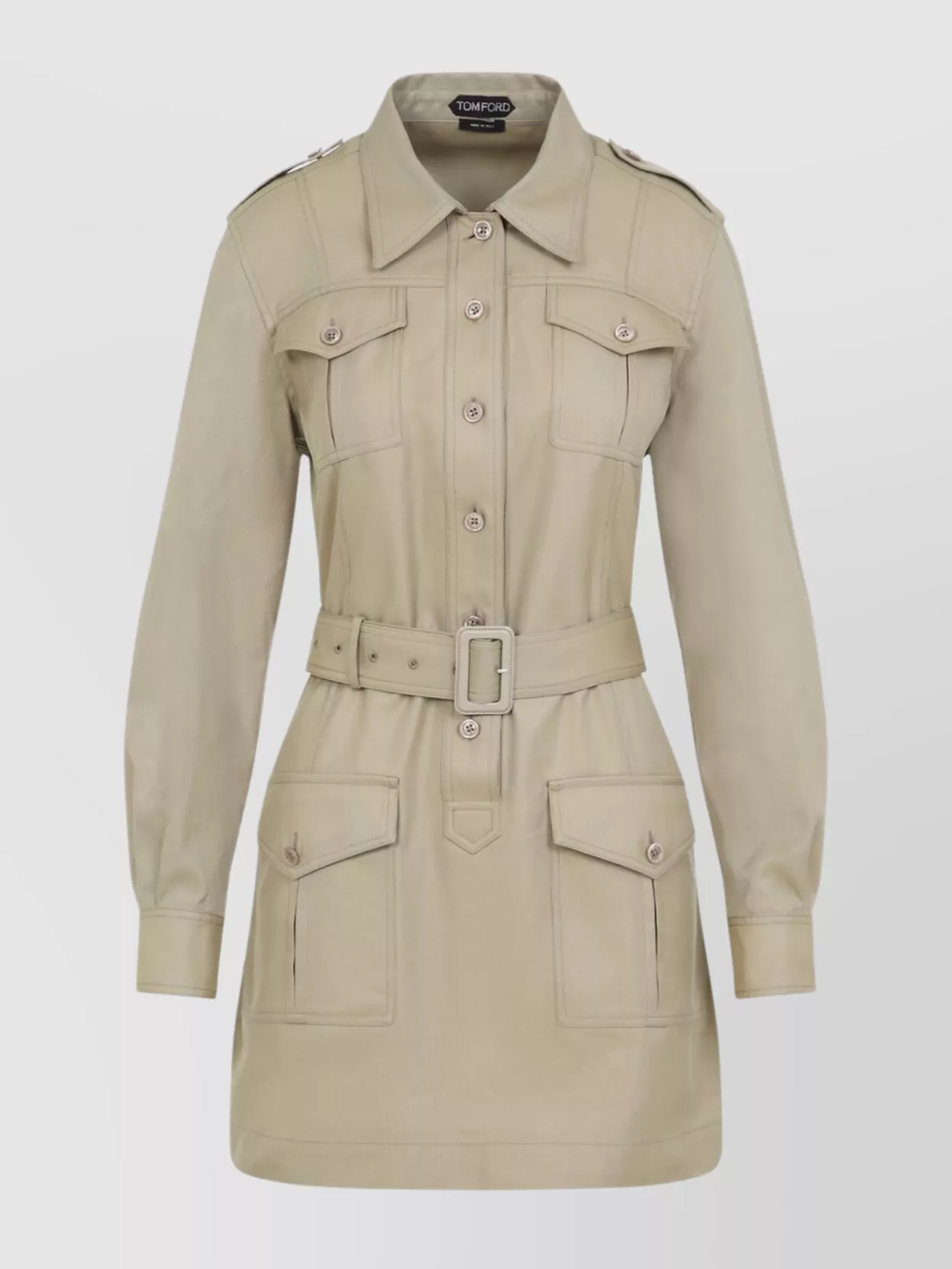 トムフォード Tom Ford Safari Mini Dress Tom Ford Safari mini dress belted waist | The Fashion Square