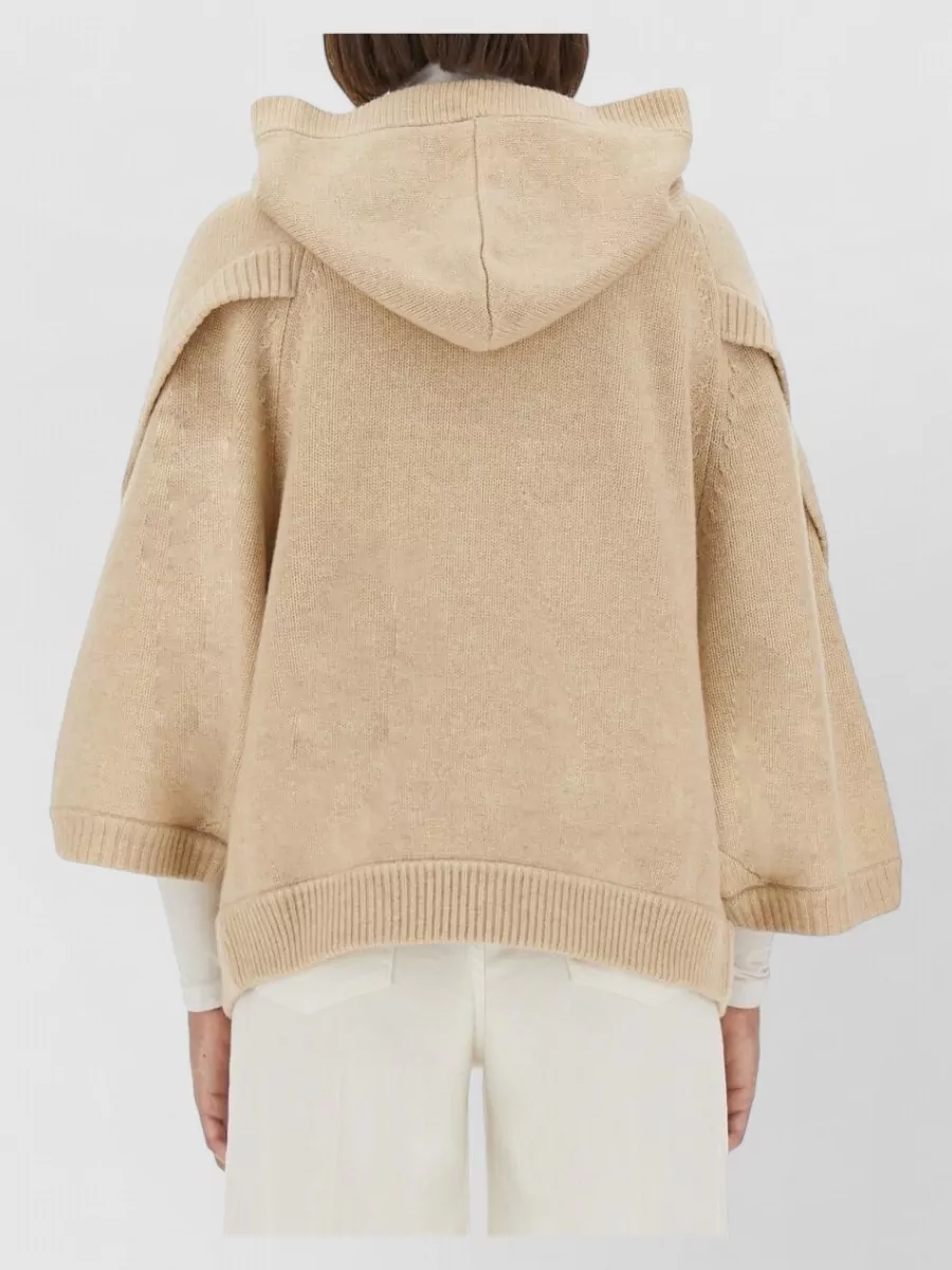 Max Mara Cashmere Wool Relaxed-Fit Poncho