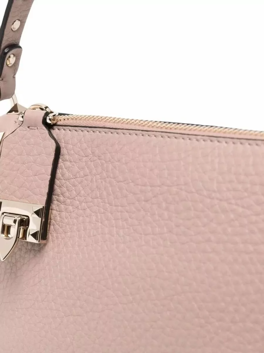 Valentino Leather Small Rockstud Crossbody Bag