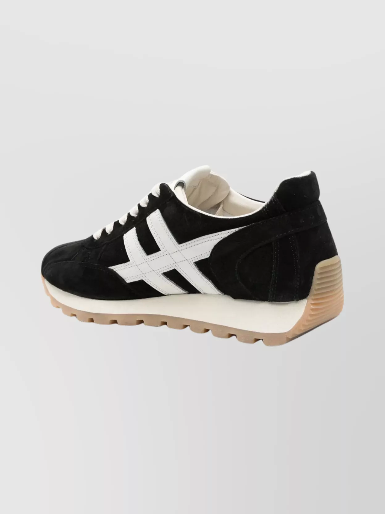 Hogan Suede Sneakers With Rubber Sole And Stripes