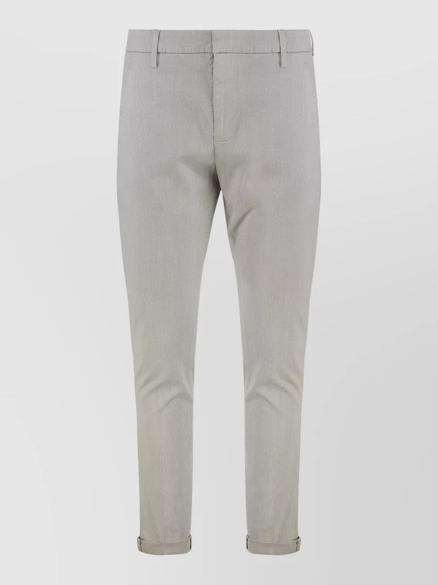 Dondup cotton blend tailored trousers