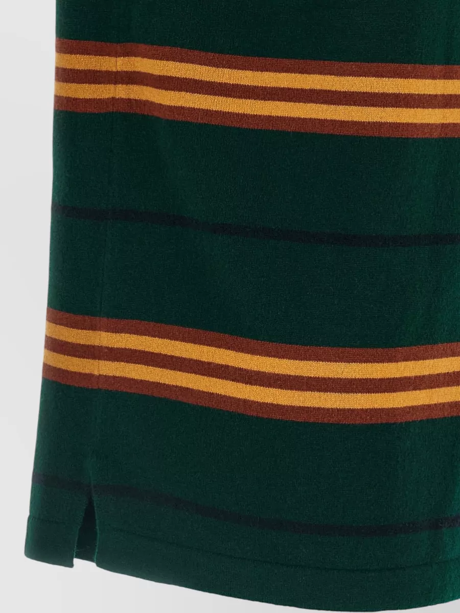 Guest In Residence Striped Relaxed-Fit Cashmere Polo Jumper