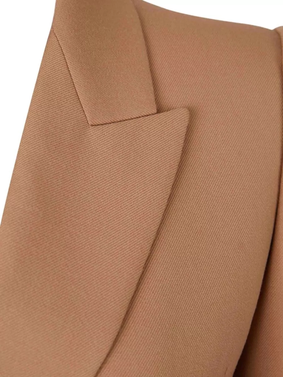 Chloé Tailored Jacket Structured Shoulders Notched Lapels
