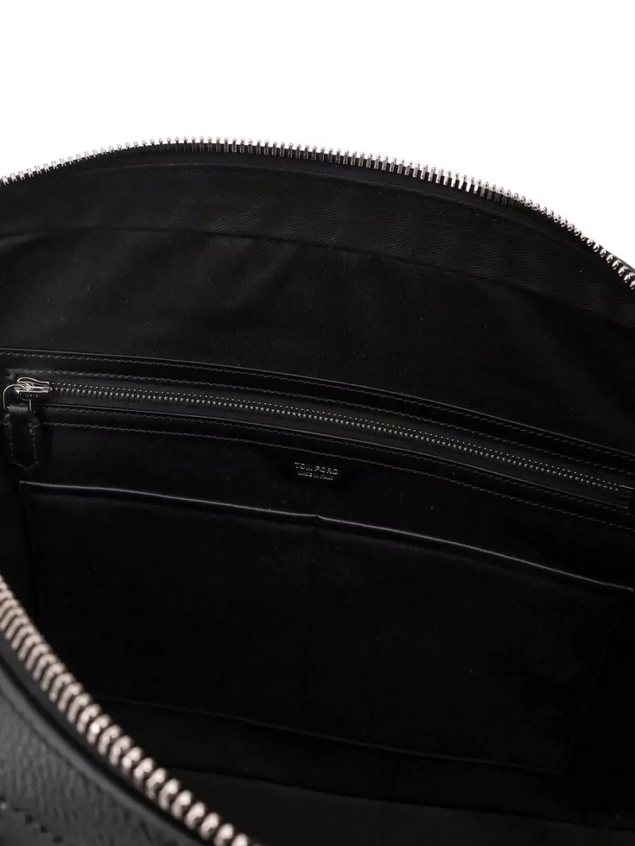 Tom Ford Leather Briefcase Top Handle Shoulder Strap