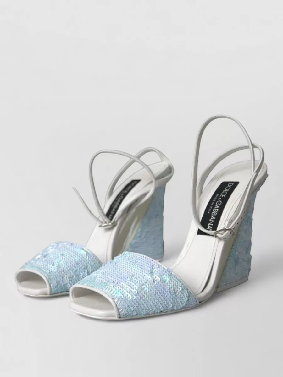 Dolce&Gabbana sequin ankle strap pumps