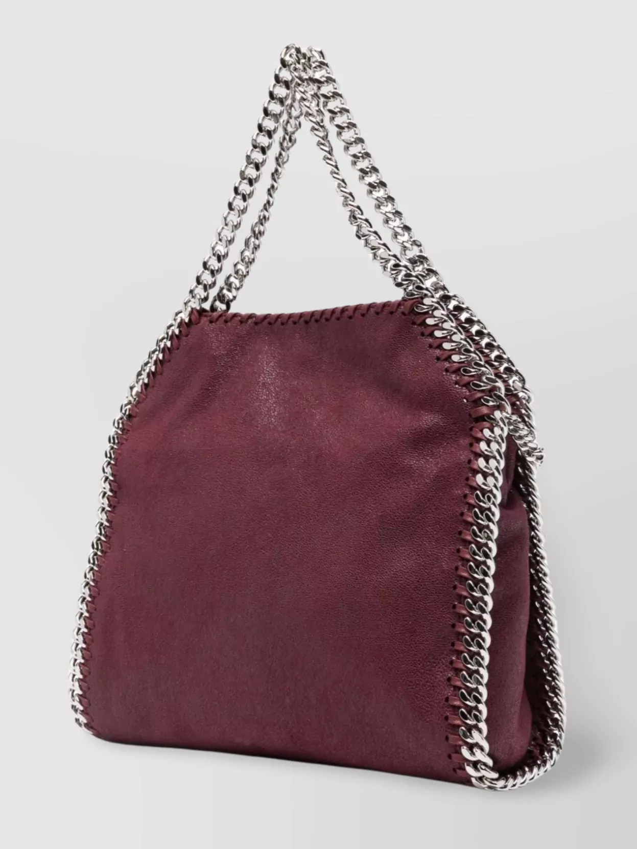 Stella Mccartney Chain Strap Whipstitch Detailing Tote Bags
